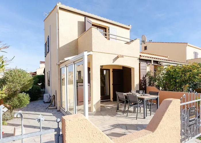 Villa Pavillon T3 Avec Piscine, Climatisation Et Parking A Narbonne-plage - Fr-1-409-248
